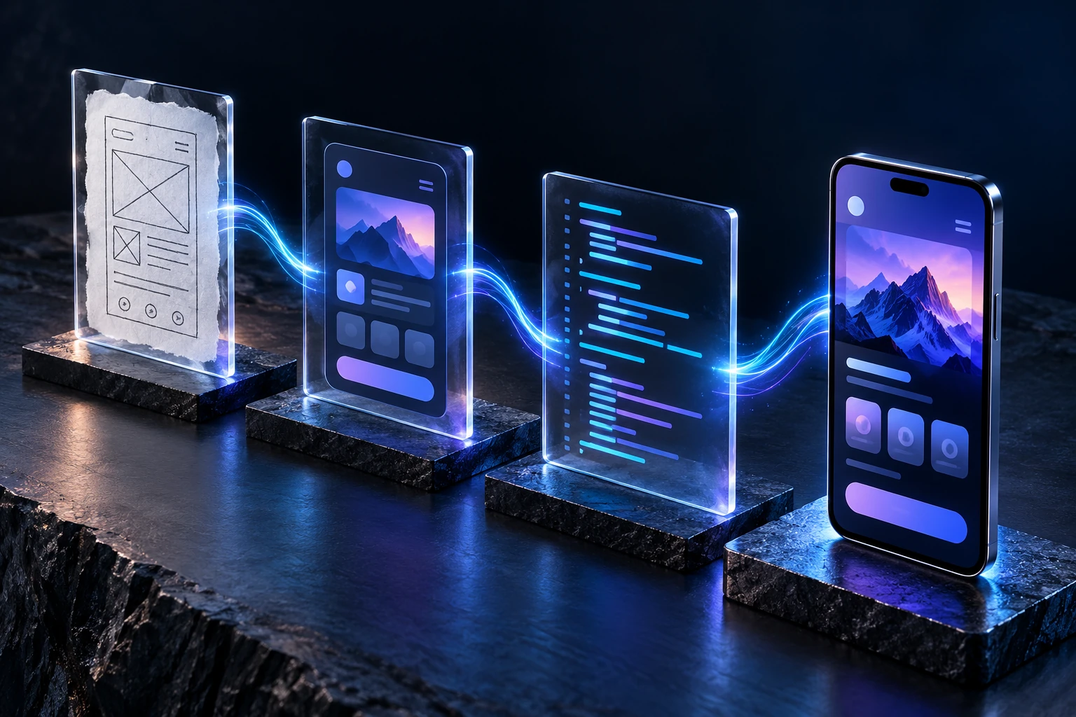 Команда VeiroQ собирает digital-продукт из исследования, дизайна и разработки
